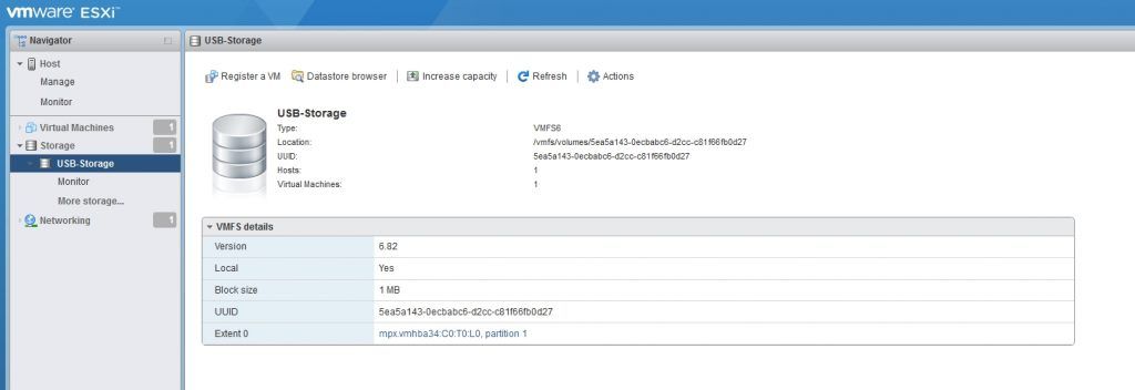 How to add a USB Disk as VMFS Datastore in ESXi