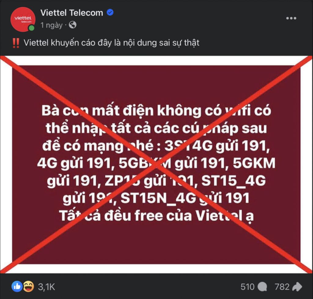 Tràn lan fanpage lừa đảo ăn theo mùa bão lũ