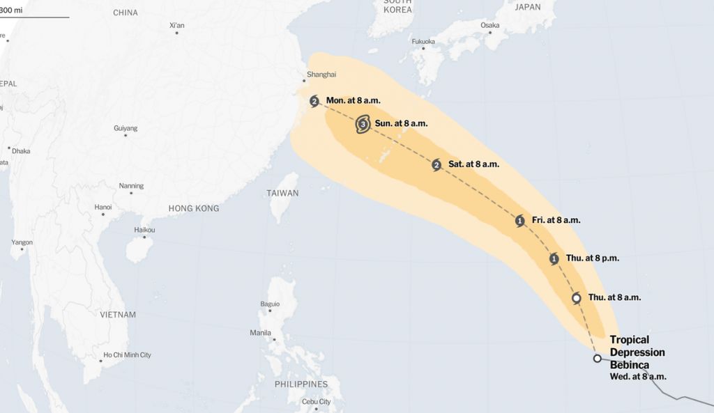 Xuất hiện cơn bão mới ngoài khơi Philippines khả năng mạnh thành bão cuồng phong